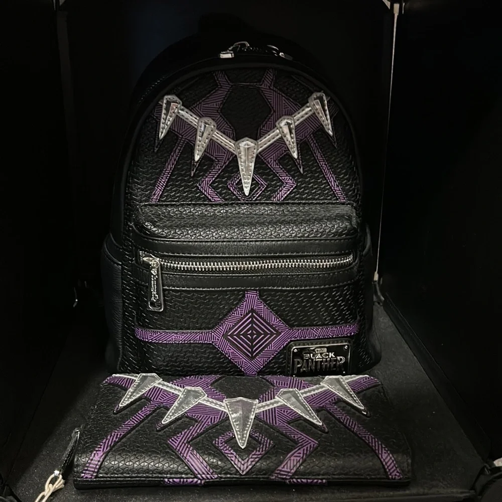 Loungefly Black Panther Backpack and Wallet